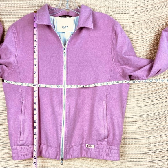 Ovadia Collection McGregor Wool Zip-Front Jacket Best Jacket-Bobby Report Sz L - Picture 13 of 14